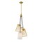 Designers Fountain Liana 4-Light Brushed Gold Glam Statement Chandelier for Foyers and Entryways D328M-4CH-BG - alternate 4
